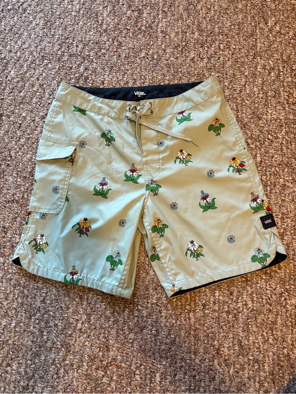 Vans Mint Green Floral Men’s Boardshorts